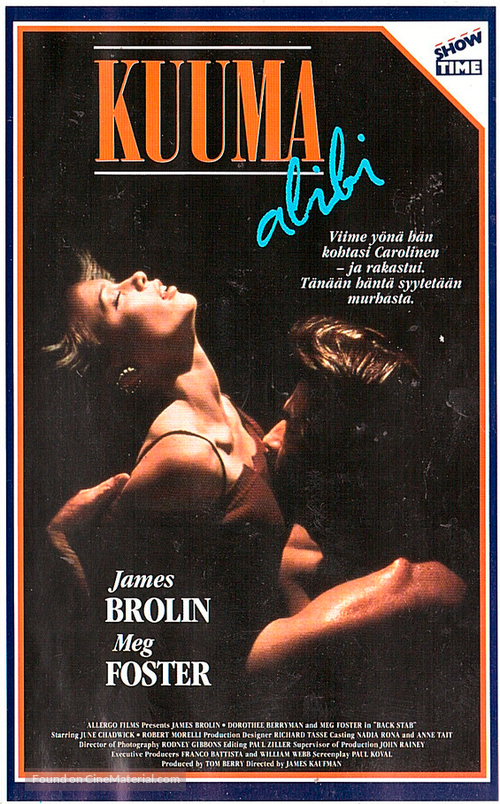 Back Stab - Finnish VHS movie cover