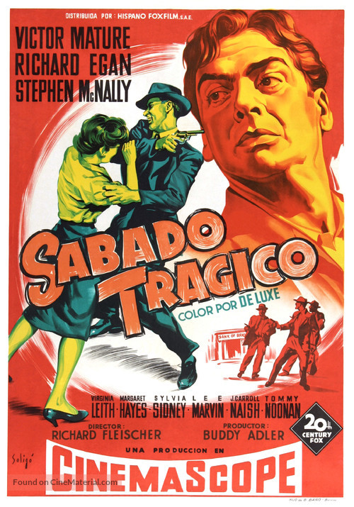 Violent Saturday - Spanish Movie Poster
