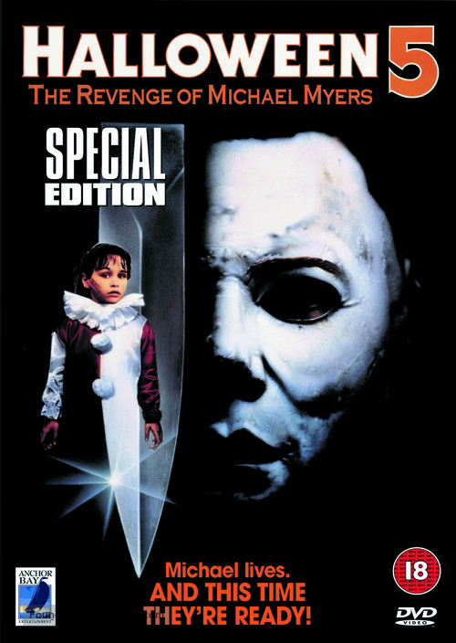 Halloween 5: The Revenge of Michael Myers - British DVD movie cover