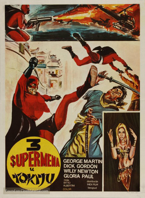 Tre supermen a Tokio - Yugoslav Movie Poster