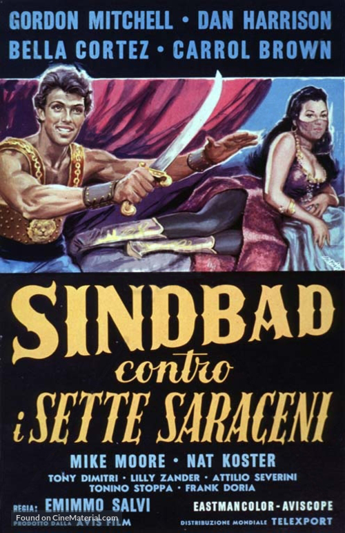 Simbad contro i sette saraceni - Italian Movie Poster