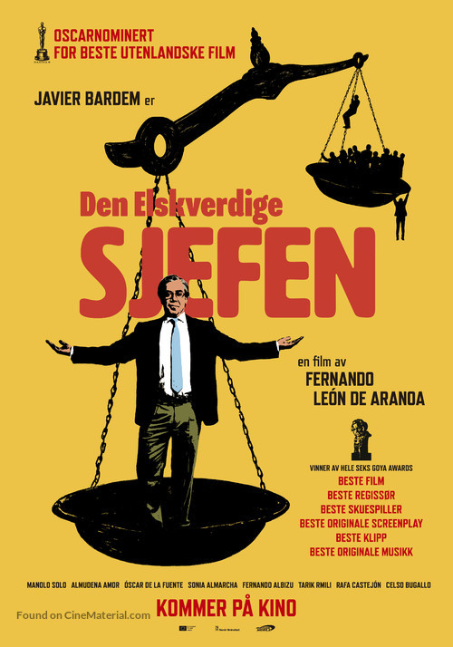 El buen patr&oacute;n - Norwegian Movie Poster