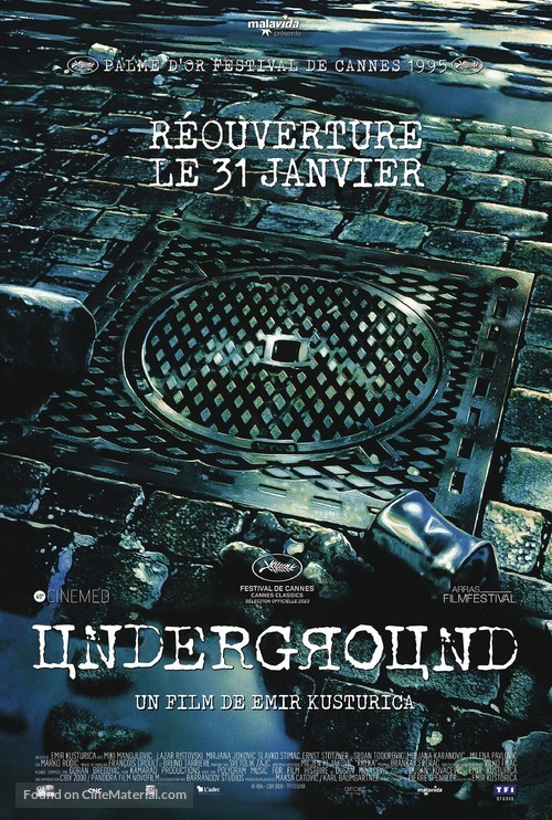 Underground - French Re-release movie poster