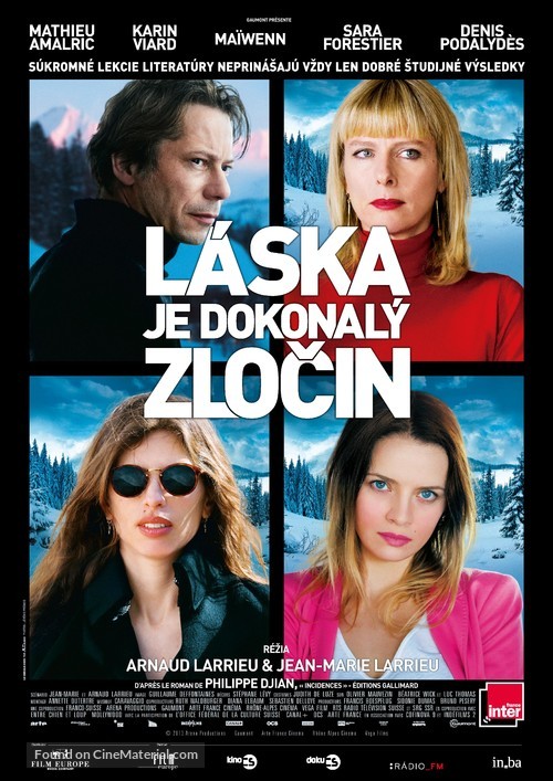 L&#039;amour est un crime parfait - Slovak Movie Poster