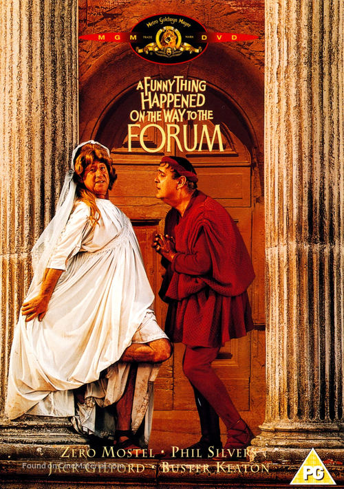 A Funny Thing Happened on the Way to the Forum - British DVD movie cover