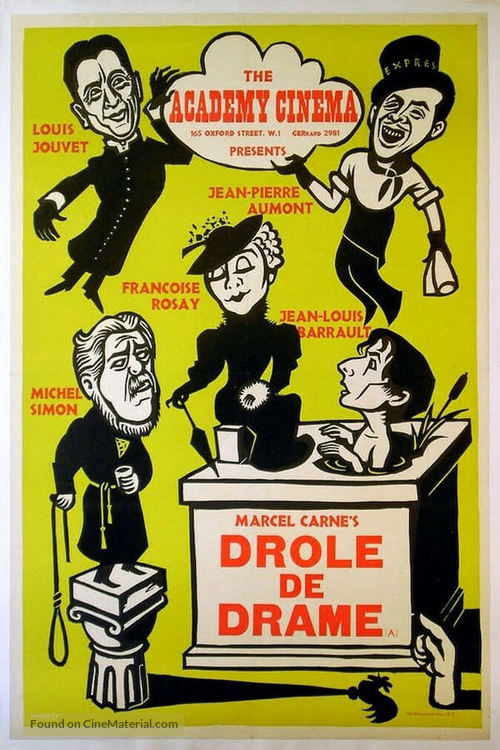 Dr&ocirc;le de drame ou L&#039;&egrave;trange aventure de Docteur Molyneux - British Movie Poster