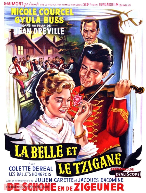 La belle et le tzigane - Belgian Movie Poster
