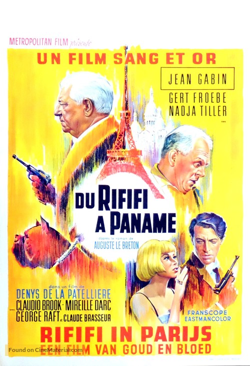 Du rififi &agrave; Paname - Belgian Movie Poster
