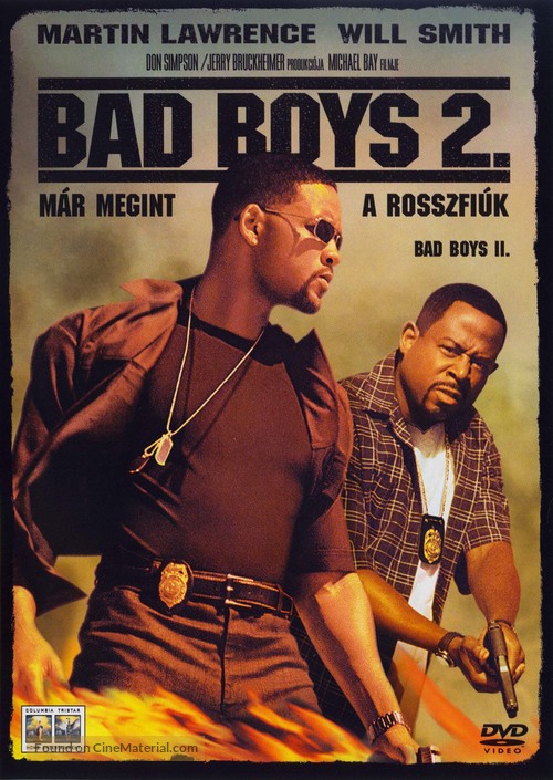 Bad Boys II - Hungarian DVD movie cover