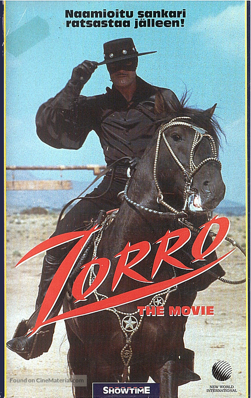 &quot;Zorro&quot; - Finnish VHS movie cover