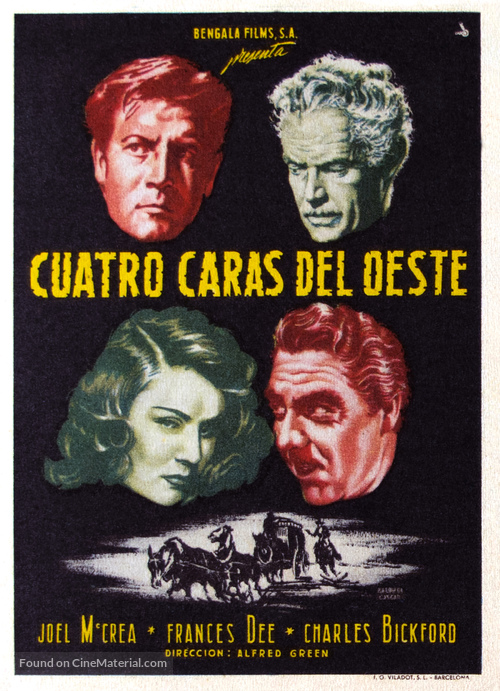 Four Faces West - Spanish Movie Poster