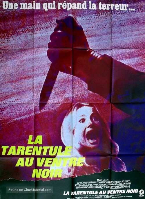 Tarantola dal ventre nero, La - French Movie Poster