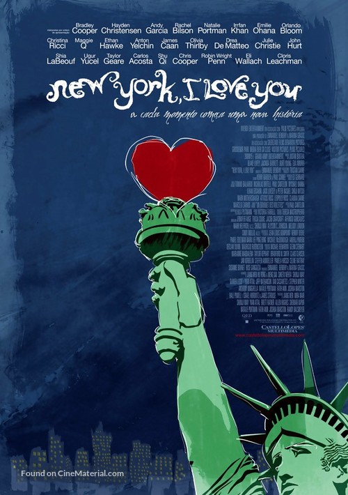 New York, I Love You - Portuguese Movie Poster