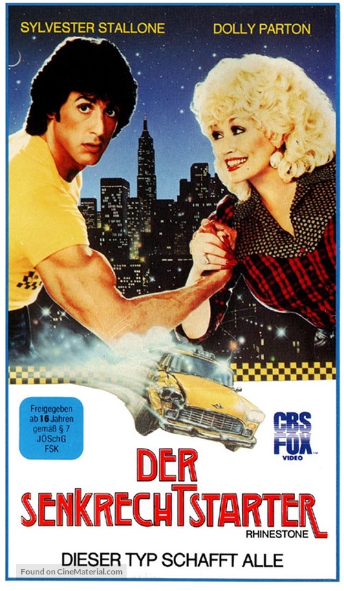 Rhinestone - German VHS movie cover