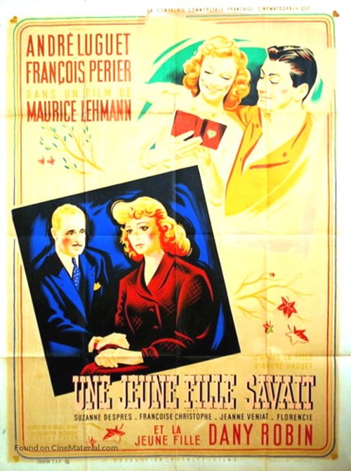 Une jeune fille savait - French Movie Poster