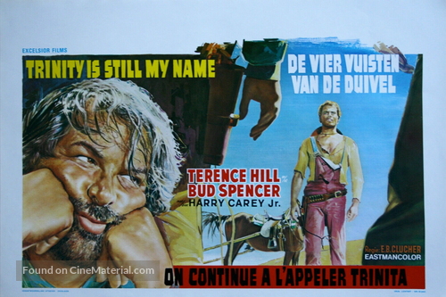 ...continuavano a chiamarlo Trinit&agrave; - Belgian Movie Poster