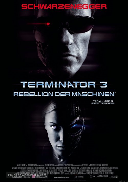 Terminator 3: Rise of the Machines - German Movie Poster