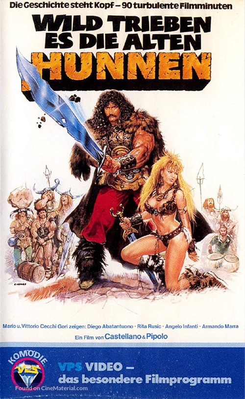 Attila flagello di Dio - German VHS movie cover