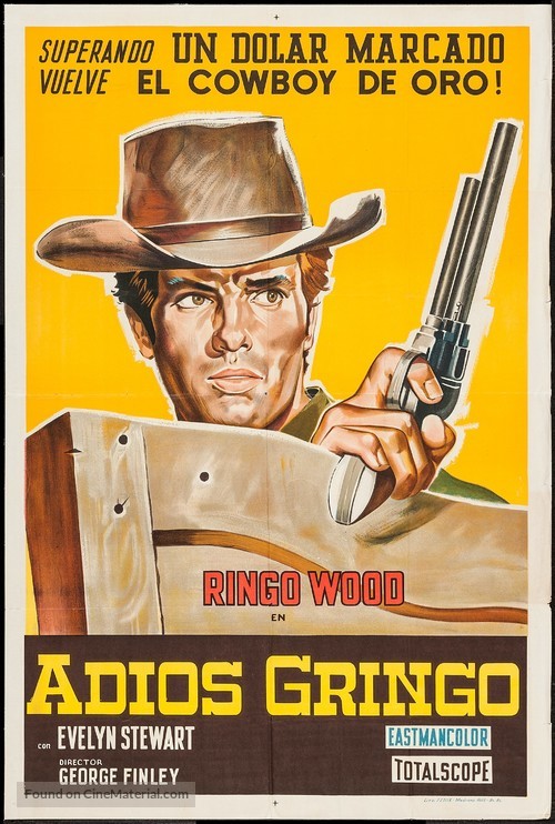 Adi&oacute;s gringo - Argentinian Movie Poster