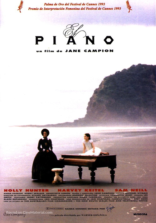 The Piano - Spanish Movie Poster