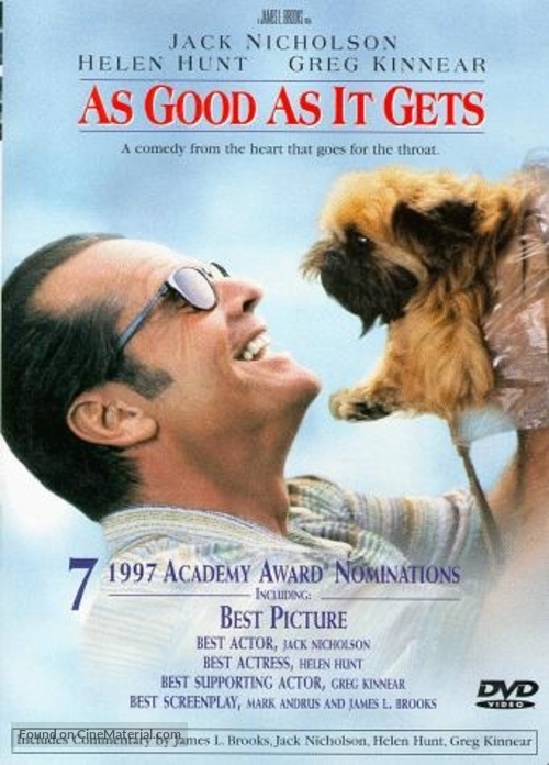 As Good As It Gets - DVD movie cover