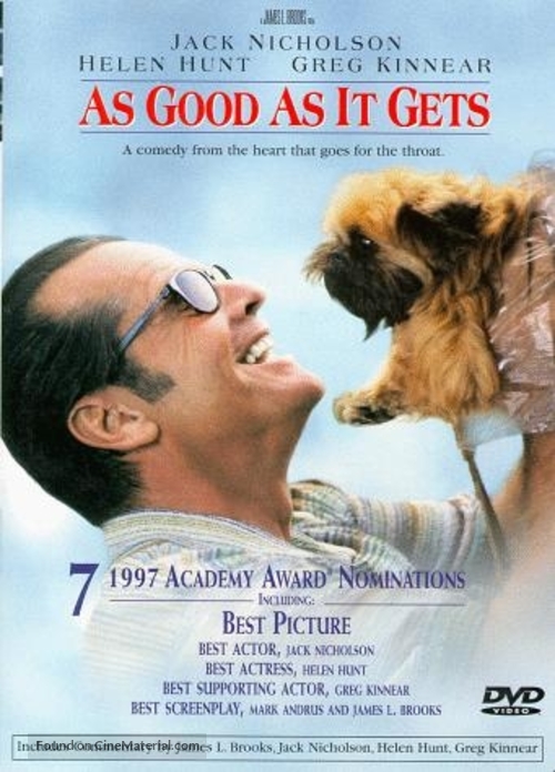 As Good As It Gets - DVD movie cover