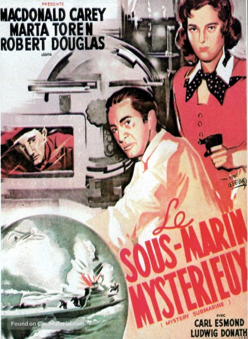 Mystery Submarine - French Movie Poster