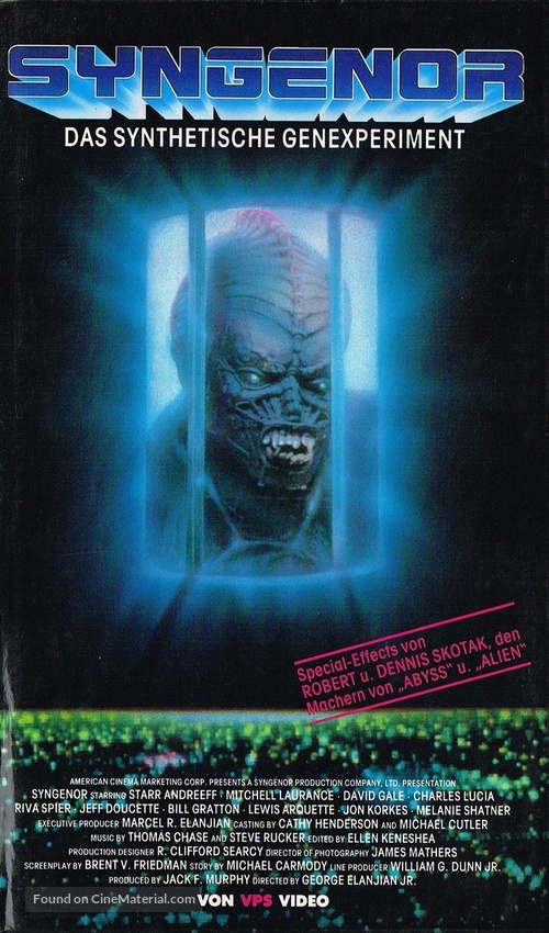 Syngenor - German VHS movie cover