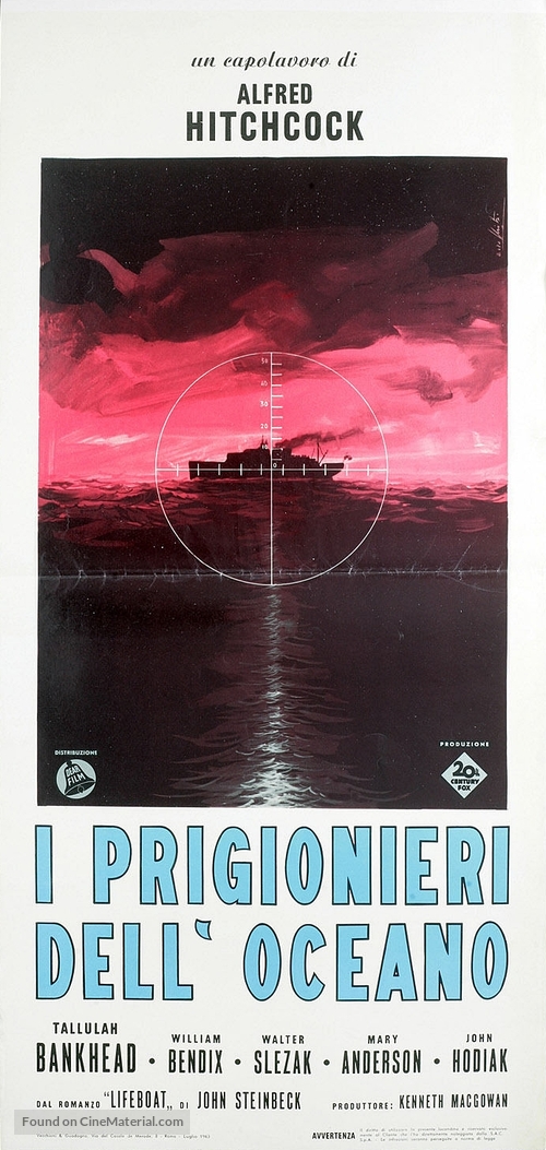 Lifeboat - Italian Movie Poster