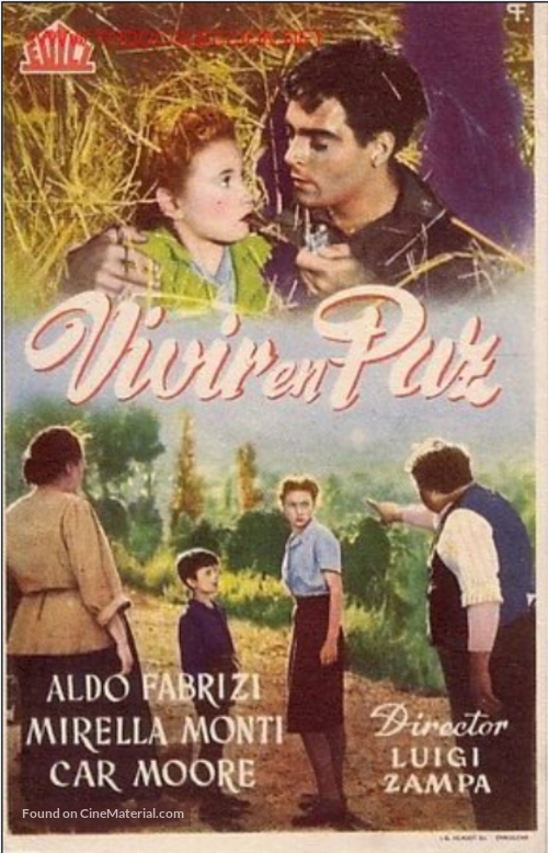 Vivere in pace - Spanish Movie Poster
