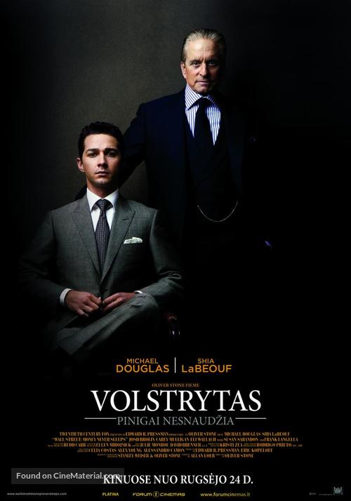 Wall Street: Money Never Sleeps - Lithuanian Movie Poster
