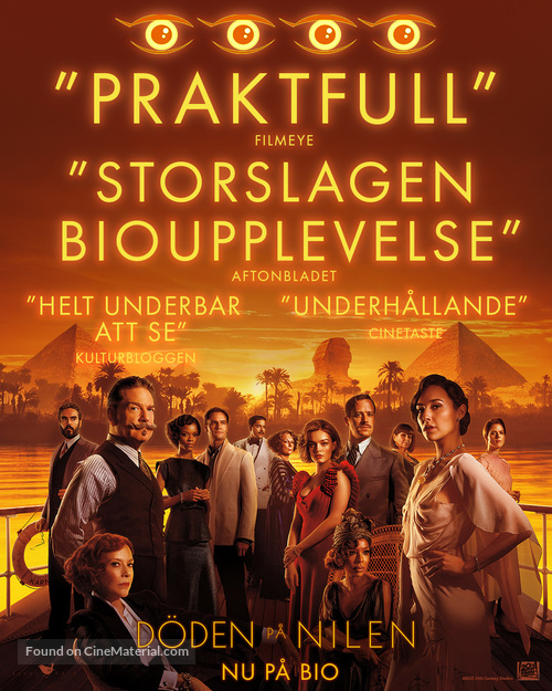 Death on the Nile - Swedish Movie Poster