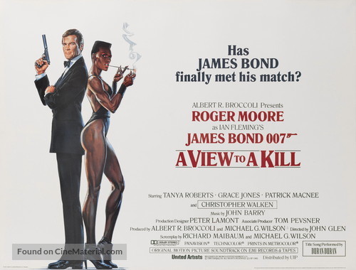 A View To A Kill - British Movie Poster
