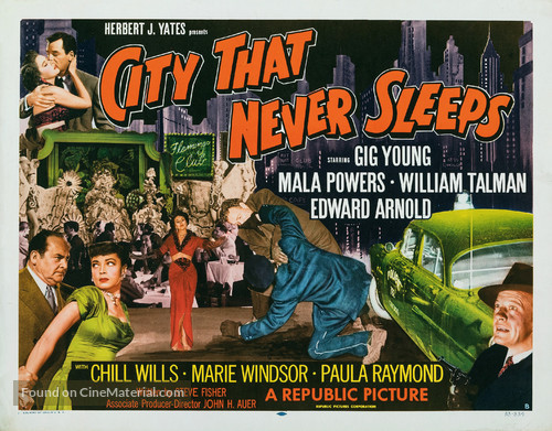 City That Never Sleeps - Movie Poster