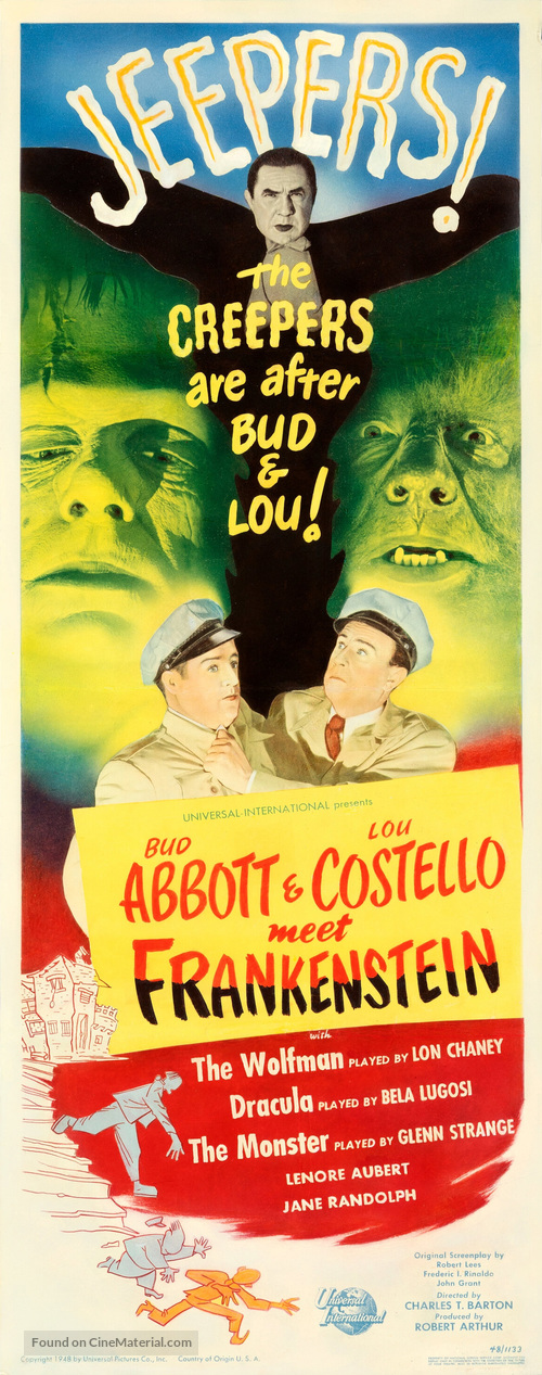 Bud Abbott Lou Costello Meet Frankenstein - Movie Poster