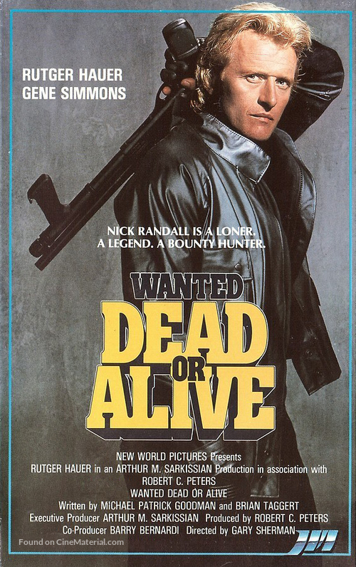 Wanted Dead Or Alive - Finnish VHS movie cover