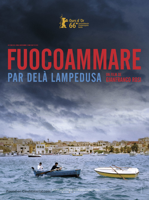 Fuocoammare - French Movie Poster