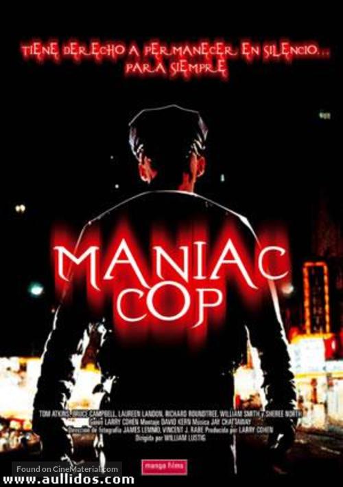 Maniac Cop - Argentinian DVD movie cover