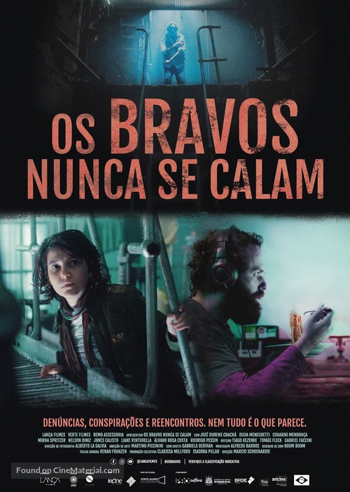 Os bravos nunca se calam - Brazilian Movie Poster