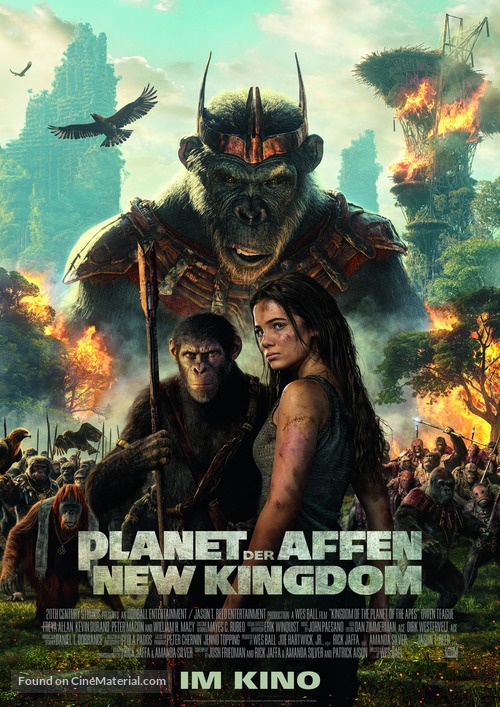 Kingdom of the Planet of the Apes - German Movie Poster