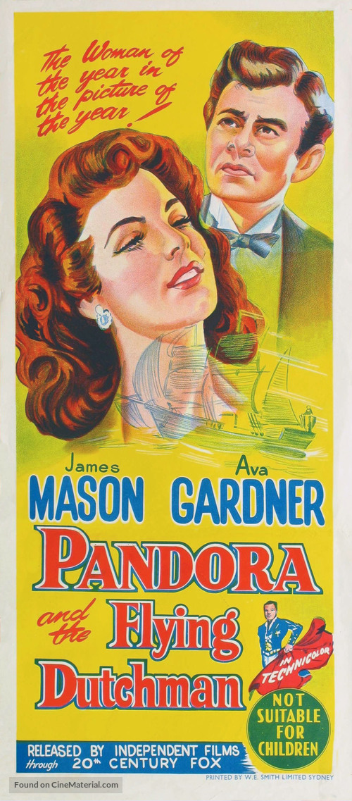 Pandora and the Flying Dutchman - Australian Movie Poster