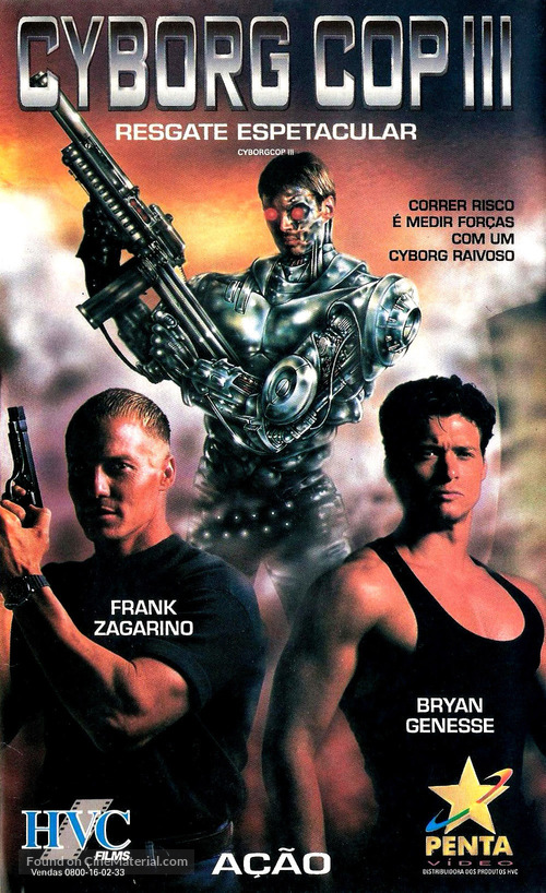 Cyborg Cop III - Brazilian VHS movie cover