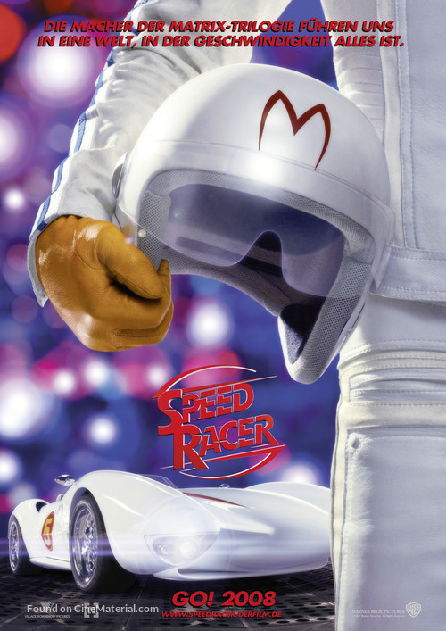 Speed Racer - German Movie Poster