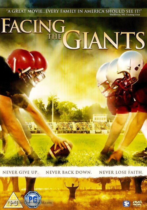 Facing the Giants - British DVD movie cover
