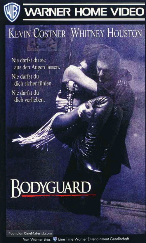 The Bodyguard - German VHS movie cover