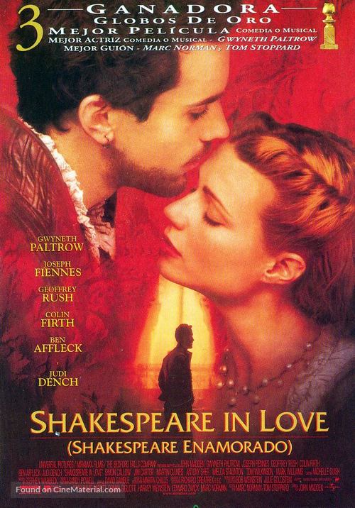 Shakespeare In Love - Spanish Movie Poster