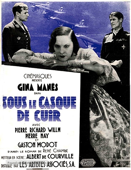 Sous le casque de cuir - French Movie Poster