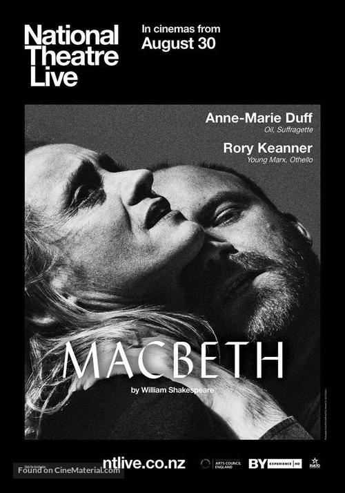 National Theatre Live: Macbeth - New Zealand Movie Poster