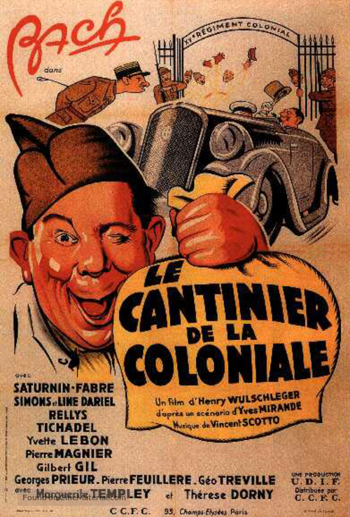 Le cantinier de la coloniale - French Movie Poster