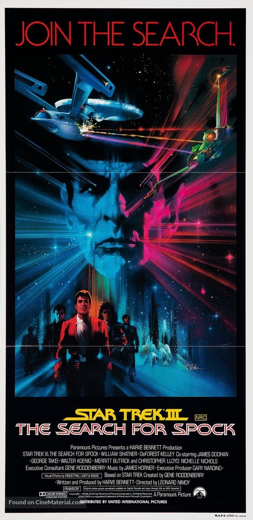 Star Trek: The Search For Spock - Australian Movie Poster
